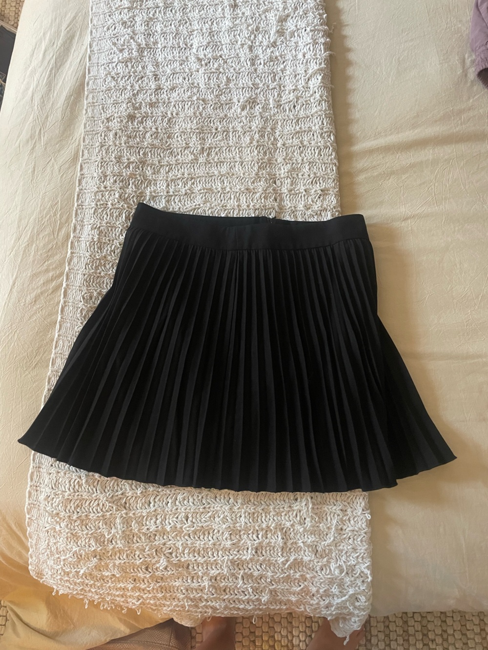 Zara Black Pleated Circle Skort